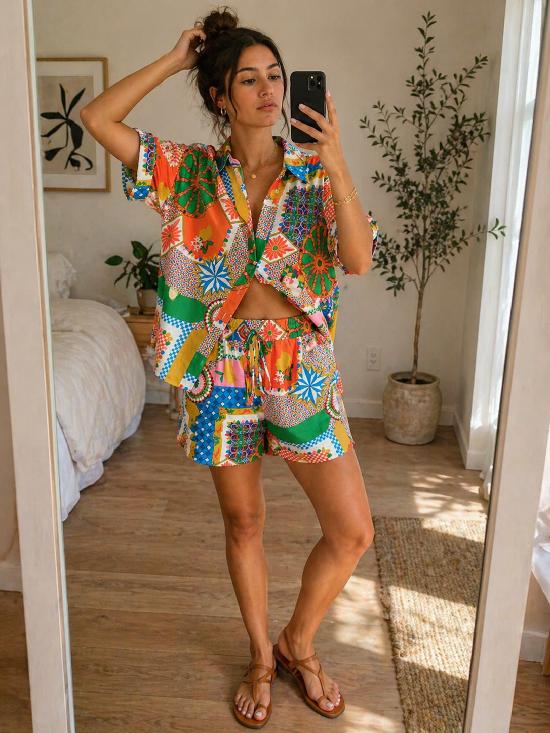 Patchwork co-ord set loved for Saturday